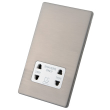 Ӣ��������� DUAL VOLTAGE SHAVER SOCKET BRUSHED SCREWLESS