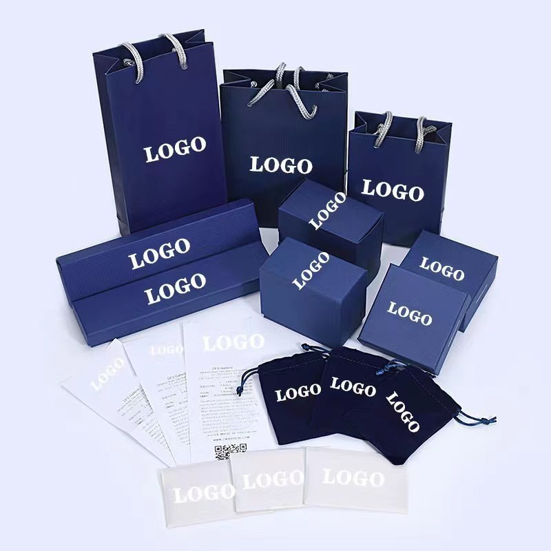 施家包装盒项链水晶项链手镯整套施华洛世奇耳钉元素包装首饰盒