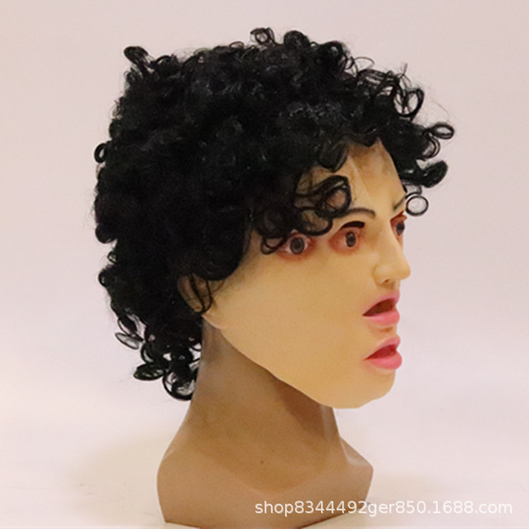 Halloween horror máscara de doble cara fantasma sombrero de miedo casa embrujada fantasma Festival de vestir accesorios de miedo