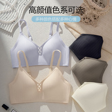 507# 性感镂空无钢圈小胸拢胸少女文胸 上托收副乳透气薄杯内衣