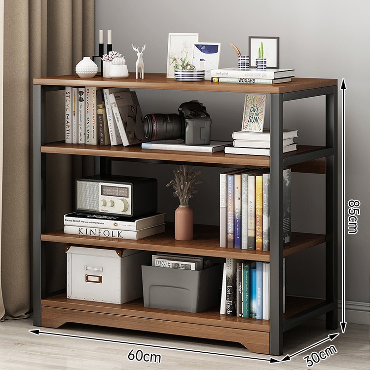 Piso multi-capa de almacenamiento rack de hierro multifuncional simple estantería Escritorio de oficina estante de almacenamiento de pared image 21