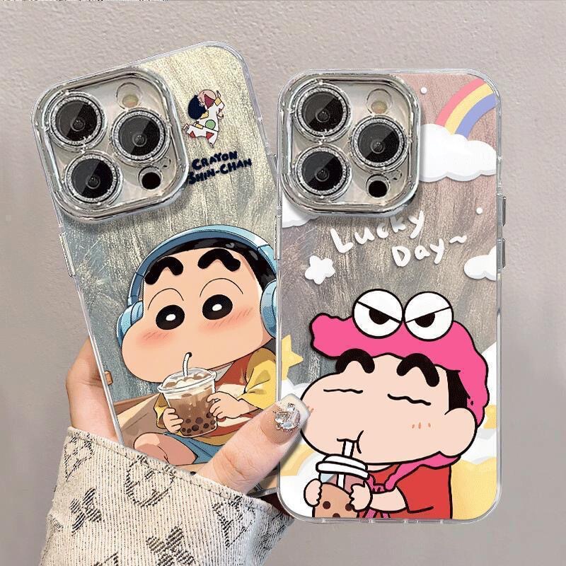 Milk Tea Xiaoxin Suitable for Apple 17 Fine-Hole Feather Yarn Phone Case iPhone 16 Lens Frame 15/14/13 Hard Case Milk Tea Xiaoxin Suitable for Apple 17 Fine-Hole Feather Yarn Phone Case iPhone 16 Lens Frame 15/14/13 Hard Case