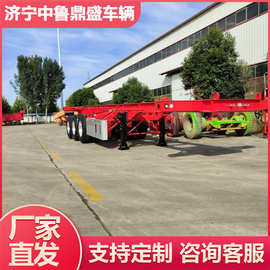 集装箱骨架运输半挂车 危险品运输骨架牵引车 两桥骨架半挂车