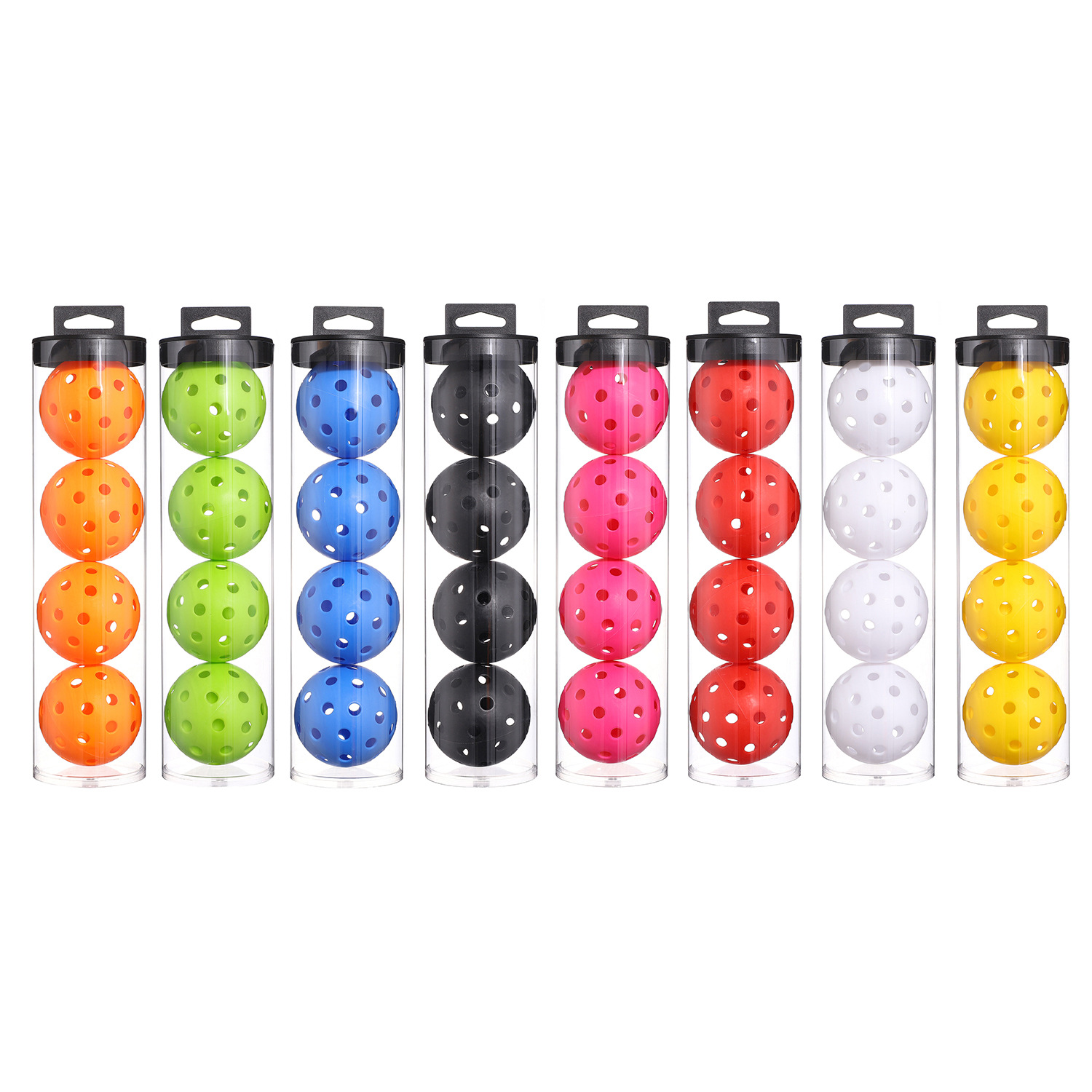 Hanging barrel pick ball super hard 40-hole hole ball 74MM rotational plastic injection molding luminous toy ball factory direct sales
