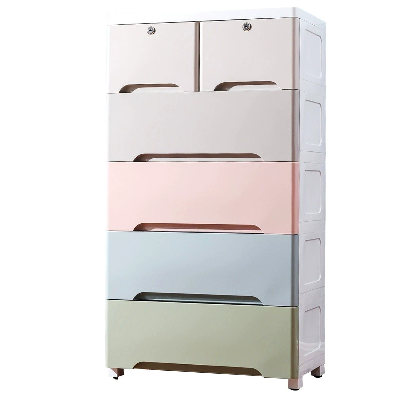 Plastic Storage Cabinet — Thickened Multi-Layer Drawer Organizer, Various Widths 20–78 cm