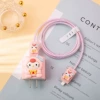 Fuchsia cartoon set, 4 piece set
