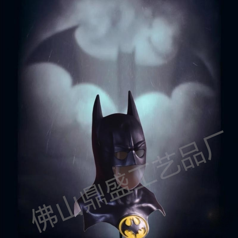 蝙蝠侠乳胶面具万圣节超级英雄黑暗骑士面罩表演搞怪直播影视道具