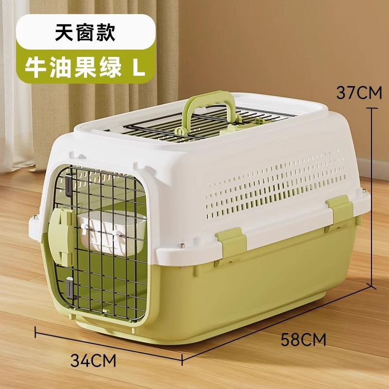 Caja de aire para mascotas gato bolsa de gato portátil aire China perro de mascota caja de envío caja de espacio jaula de coche