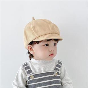 Baby Hat Spring and Autumn Thin Baby Cap Beret Children's Cap Autumn and Winter 2022 New Arrival Men's and Women's Caps