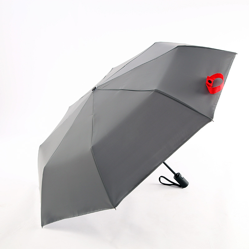 VHM7批发镭射全自动雨伞双层加厚夜行反光遇水变色遮阳防紫外线折