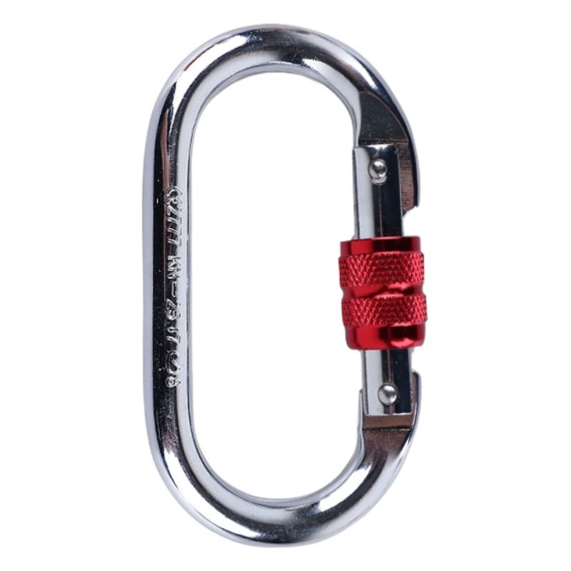 Оптовый альпинистский замок Сертификация CE O-type альпинистская воздушная работа Замок владельца скалолазания стальной крюк соединительное кольцо предохранительный крюк
