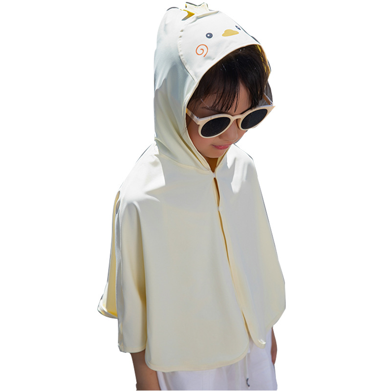 Capa de protección solar infantil Capa fría de hielo de verano UPF50 + ropa de protección solar para niños abrigo ligero