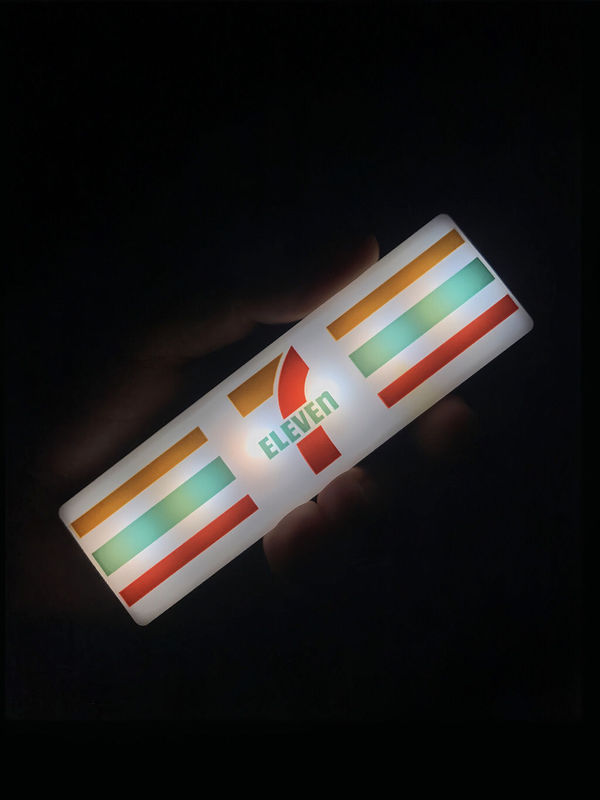 发光磁吸模型微缩装饰摆件卧式冰箱迷你711冰箱贴冰柜便利店创意|undefined