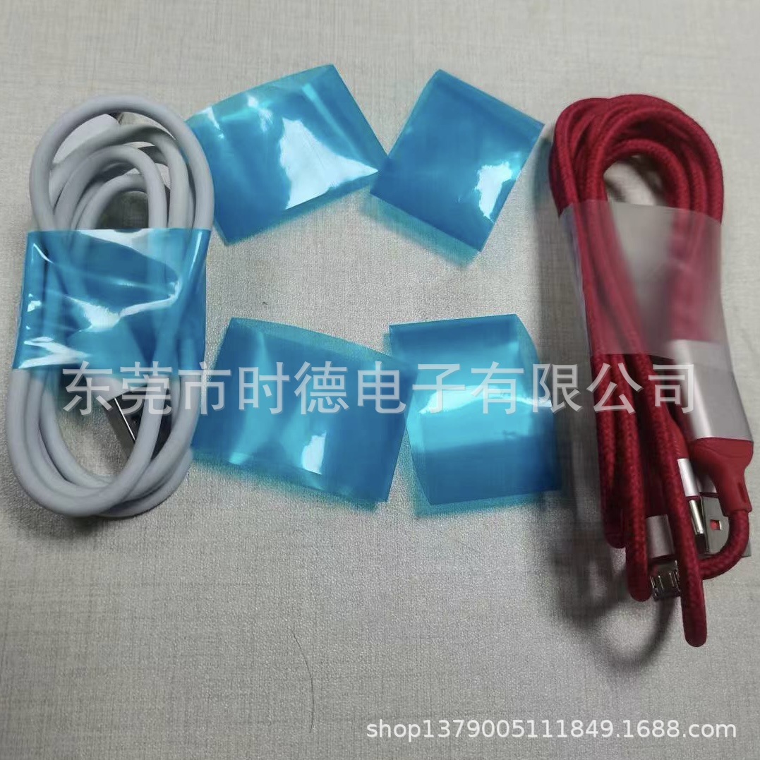 现货Pe束线透明扎带 数据线耳机线捆绑带束线带pe薄膜包装扎带
