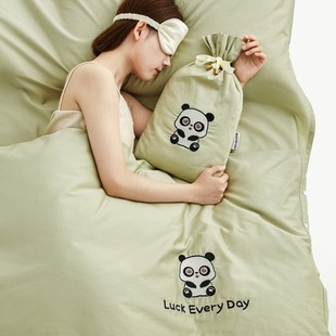 Class A Xinjiang long-staple cotton cotton tribute satin 100s pure cotton sleeping bag business trip hotel travel dirty bed single set Wholesale
