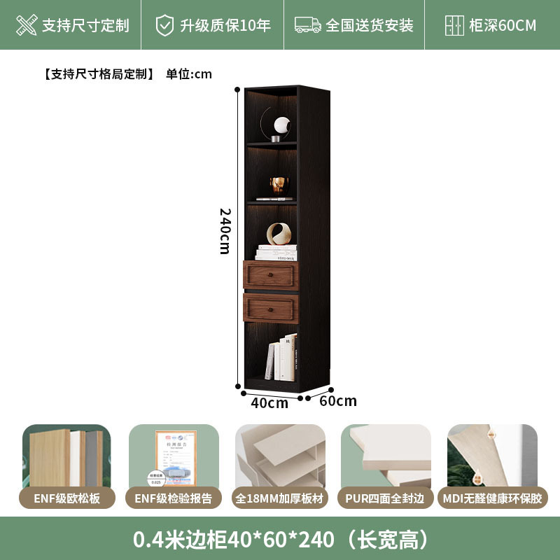 中古风实木衣柜骨骼线卧室家用收纳衣橱复古法美式胡桃色高档柜子|undefined