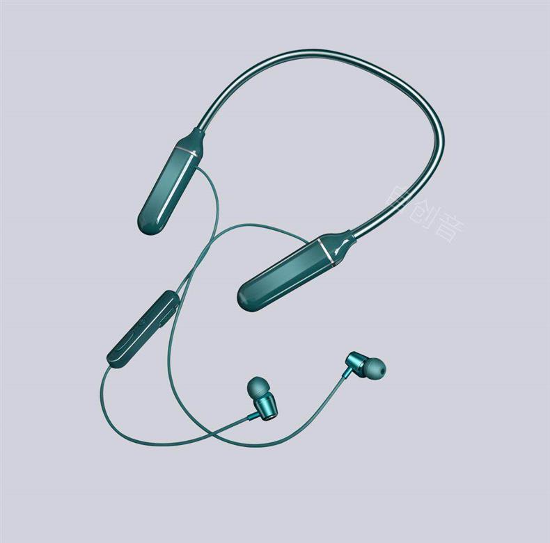 In-ear Bluetooth sports earphones, neck-hanging wireless, ultra-long battery life, supports card insertion, compatible with Apple, OPPO, and Vivo