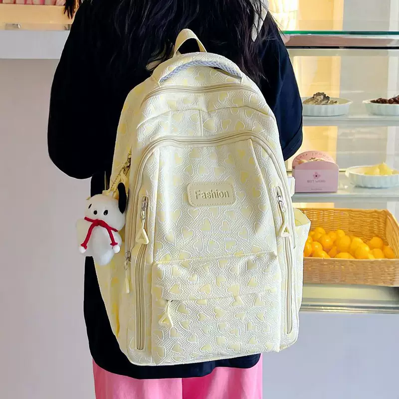 Japanese capacious backpack, fresh shoulder bag for traveling, for secondary school