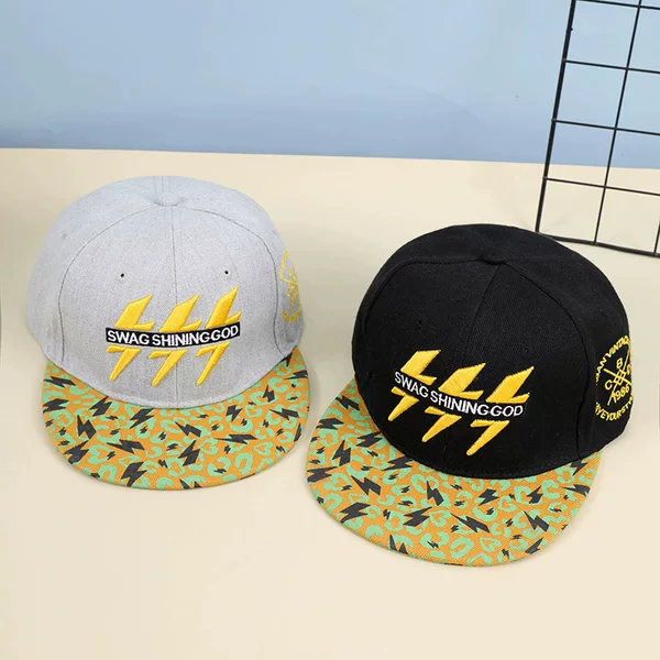 Hip-Hop Flat-Brim Hat for Men, Trendy Street Dance Baseball Cap for Women, Lazy Sun Hat, Couple Style Fashion Lettered Baseball Cap