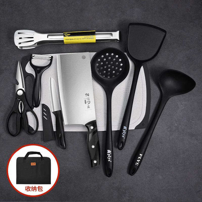 Kit de cortadores de verduras cocina cuchillo de cocina doméstico tablero de cocina 2 en 1 tabla de corte de fábrica super afilada dormitorio