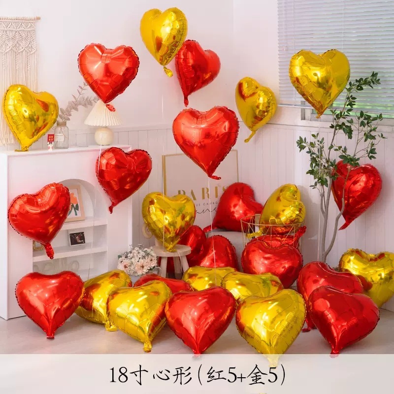 アルミフィルムバルーンラブピンクフローティングエンゲージメントルームロマンチックなアレンジメントウェディングスター誕生日ハート型装飾ピーチハート|undefined