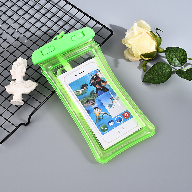 Grande clip teléfono celular bolsa impermeable airbag flotante flotante natación parque acuático anticolisión cubierta impermeable se puede imprimir image 8