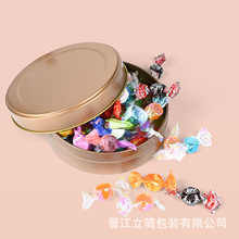 廠家馬口鐵盒圓形翻蓋小鐵罐雕刻版密封小圓罐茶葉糖果金屬包裝盒
