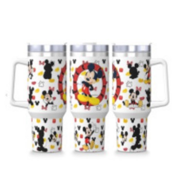 Transfronterizo Amazon 40oz Sanrio dibujos animados KT gato serie termo taza de hielo taza de café portátil con mango