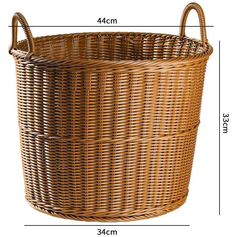 Cesta de almacenamiento de ropa sucia imitación de tela de caña hoteles residenciales toallas de baño cesta de lavandería ropa de lavandería cesta de ropa sucia