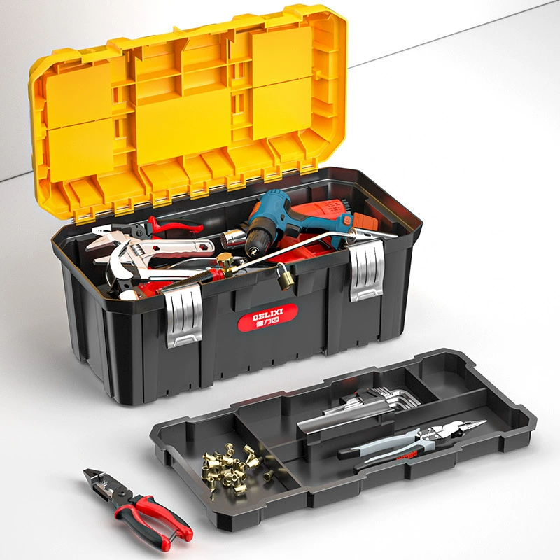 德力西 Toolbox for home multi-function hardware large industrial-grade portable car maintenance electrician storage box