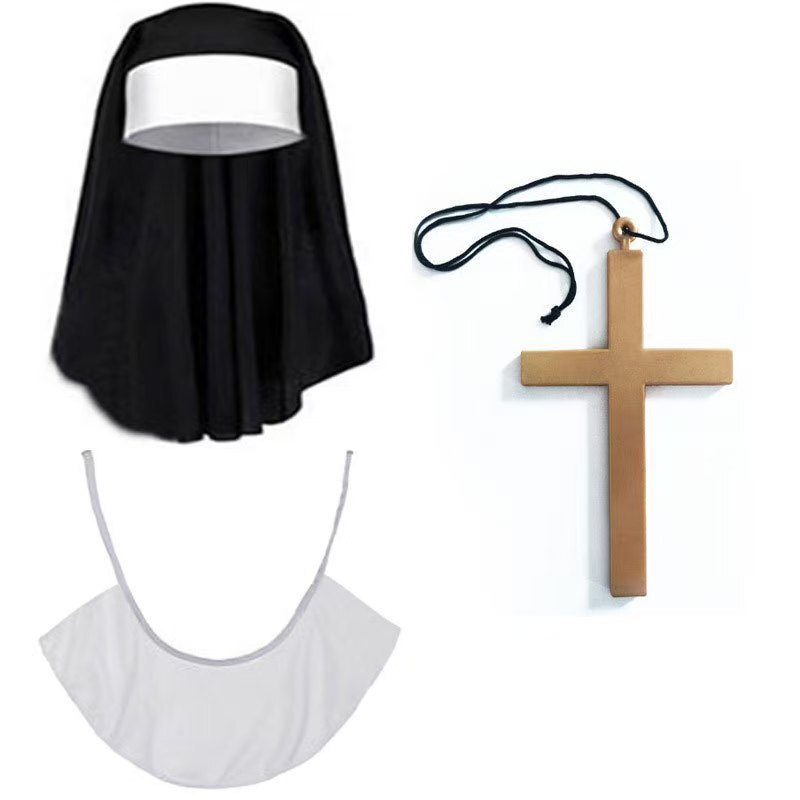 Cross Halloween Stage Role-Playing Amazon Church Gold and Silver Props Cross-Border Exclusive Vintage Items