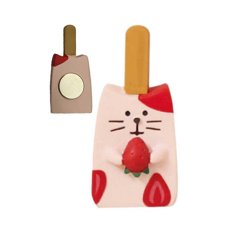 日本猫冷蔵庫マグネット DIY 磁気食品おもちゃ冷蔵庫メッセージステッカー樹脂シミュレーション食品冷蔵庫マグネット強力な吸引|undefined