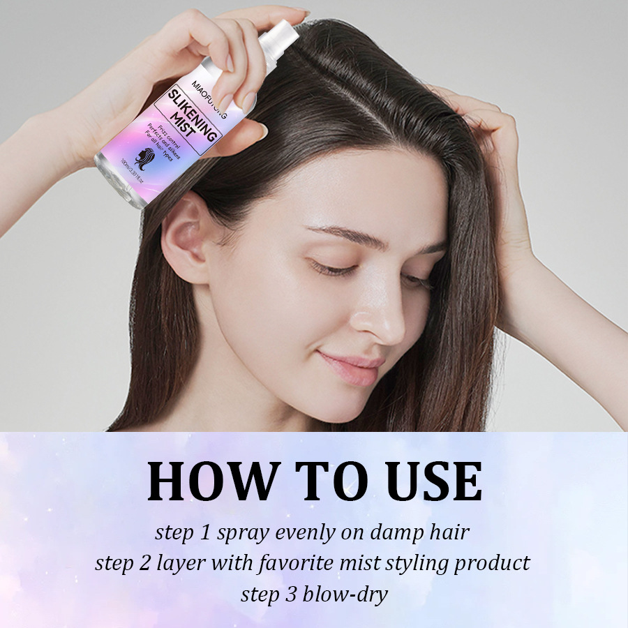 comercio exterior transfronterizo pelo suave spray perezoso cuidado del cabello flojo mejora el cuidado del cabello seco y peludo no es fácil de anudar peluca