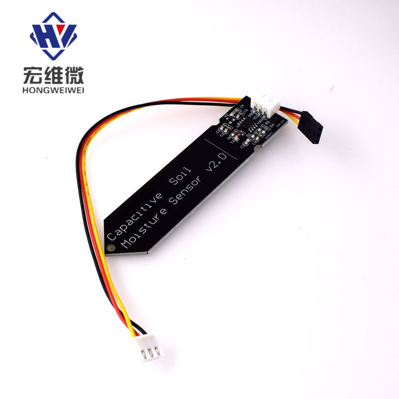 Capacitive Soil Moisture Sensor, Corrosion-Resistant, Wide Voltage Operation, Lead-Accommodated