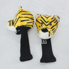 Cross-border best-selling AM-008 Tiger Golf Club Cover Animal Ball Cover Protective Cover No.1 Head Cover Wholesale