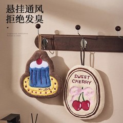 擦手巾挂式卫生间厨房毛巾吸水加厚防臭擦手帕可爱高颜值擦手毛巾