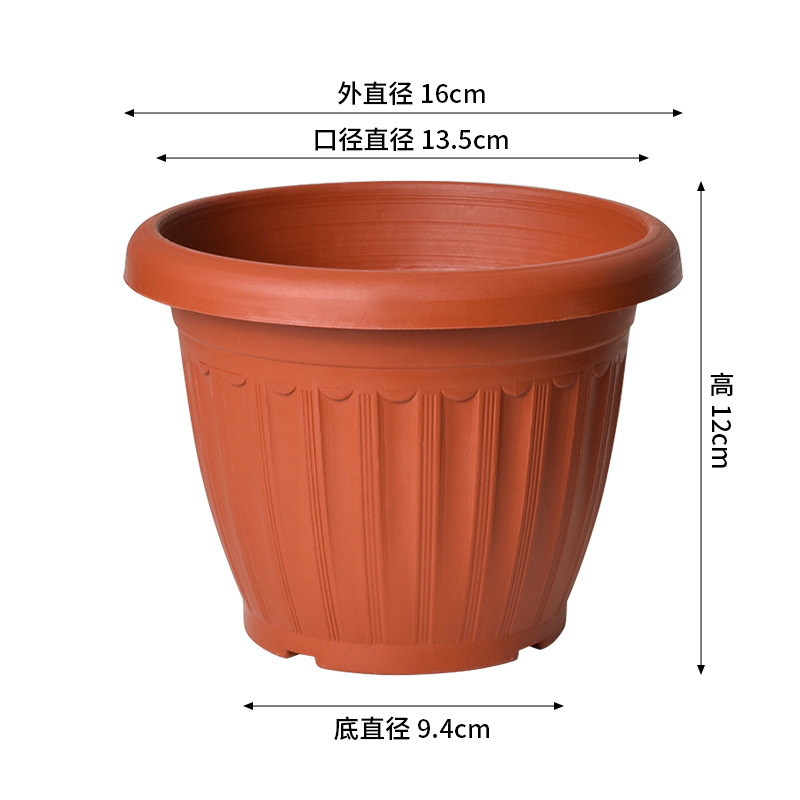 Maceta de Plástico para Plantas Resistente Engrosada para Balcón e Interior