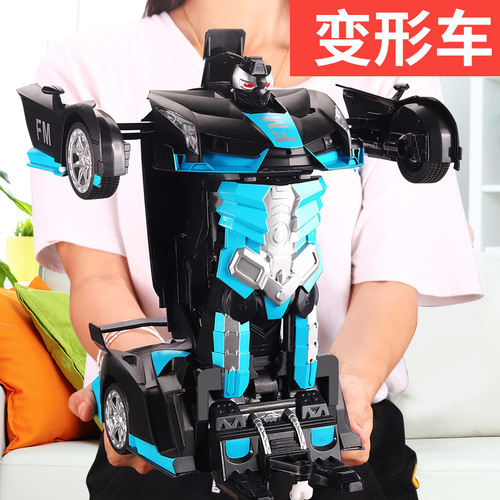 Gesture-Sensing Transforming Remote Control Car Charging Remote Racing Robot Golden Robot Children's Gift for Boys