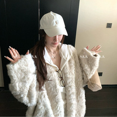 Skk Store 顶流千金 环保小湖羊仿皮草皮毛一体毛绒绒外套上衣女