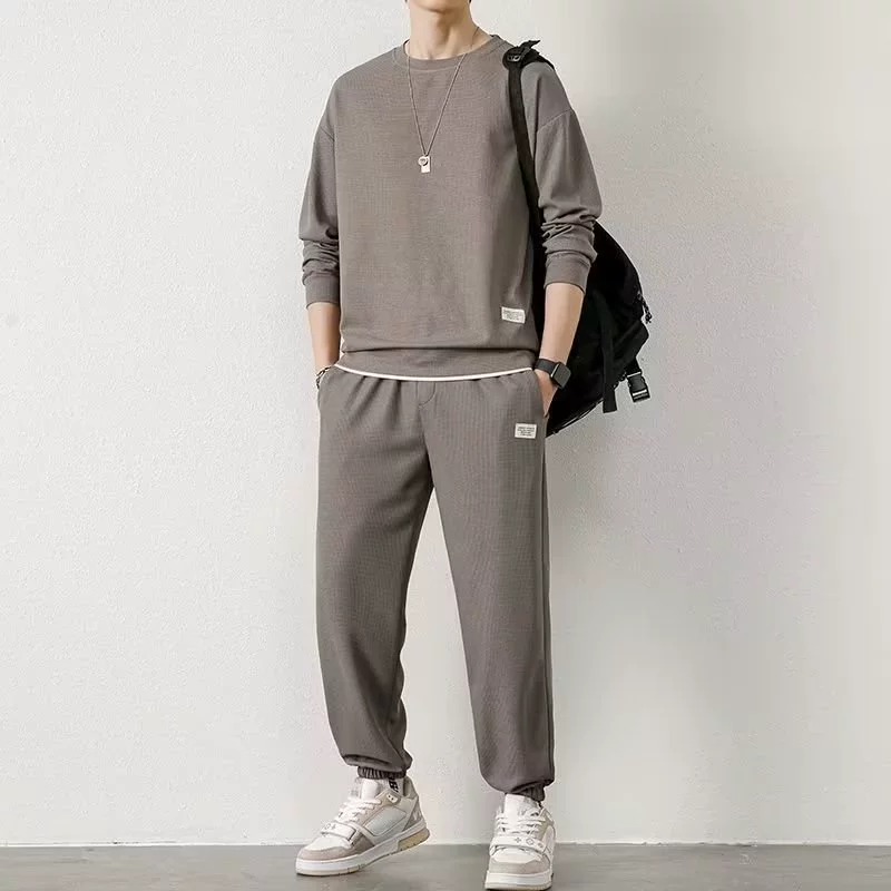 Мужской спортивный костюм на весну: oversize толстовка и джоггеры, досуг, размеры от M до 5XL