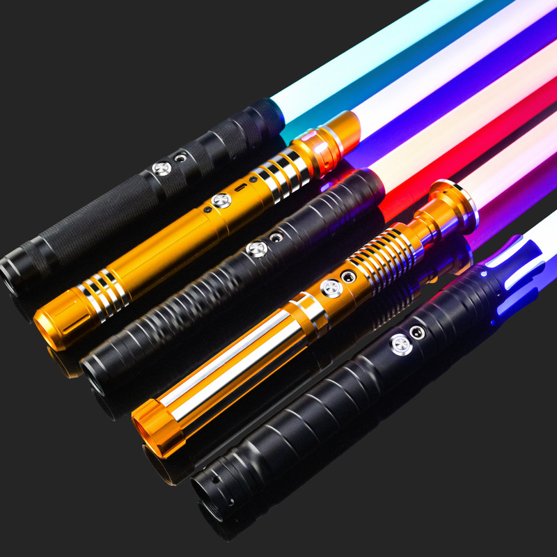 Cross-Border Star Wars Laser Sword Colorful Vibration Gravity Sensor Luminous Sword Rechargeable Two-In-One Lightsaber Toy