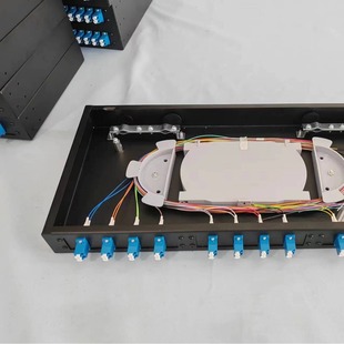 Wholesale economic snap-on 1U 12-port 24-core LC UPC fully equipped with optical fiber terminal box optical fiber distribution frame
