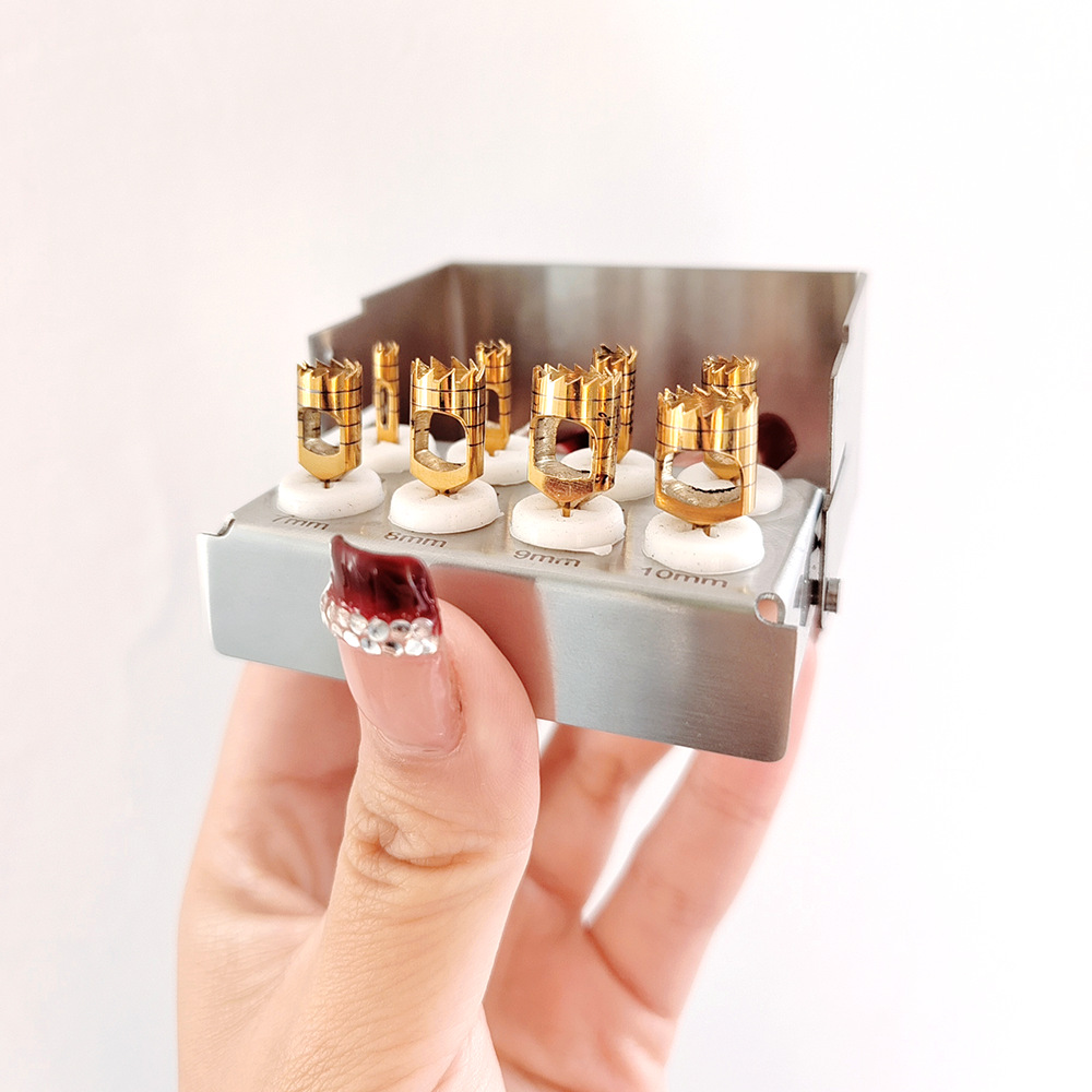 치과 치과 임플란트 링 절단 뼈 드릴 스테인레스 스틸 티타늄 도금 드릴 세트 장비 도구 제조 업체 도매