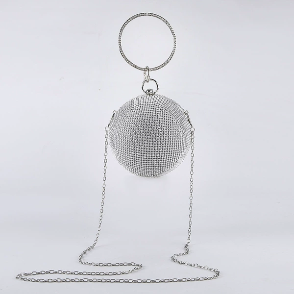Diamond Drilling Ball Silver+Drilling Circle+O Chain