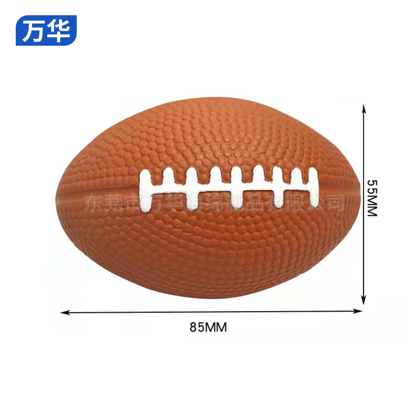 Manufacturer Printed American Foam Pu Football Toys Kidsren's Sports Training Sponge Foam Glossy Pressure Ball
