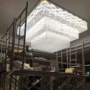 会所复式楼大堂定制水晶灯