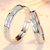 Jewelry, fashionable adjustable ring for beloved suitable for men and women heart shaped, simple and elegant design