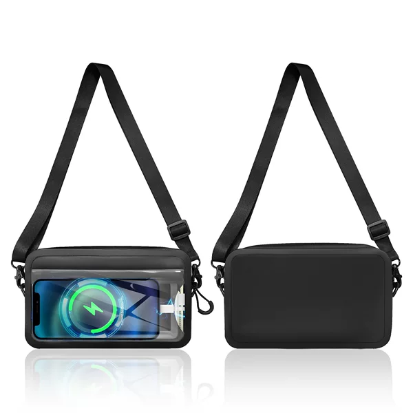 Amazon's New Shoulder Crossbody Waterproof Bag Airtight Zipper Portable Touch Screen Waterproof Toiletry Bag Mobile Phone Waterproof Bag