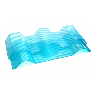 Lighting Board Pc Sunshine Board Transparent Lighting Pc Wave Tile Sunshade Endurance Board Hollow Board Outdoor Wave Tile Wholesale