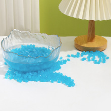 蓝色1cm荧光石夜光石鱼缸造景石头工厂批发货源星空跨境专供石